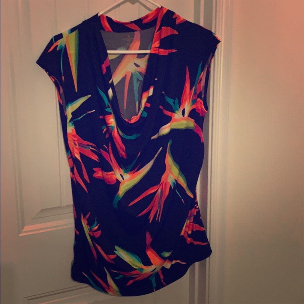 Worthington Woman Size 1X Multi Color Blouse